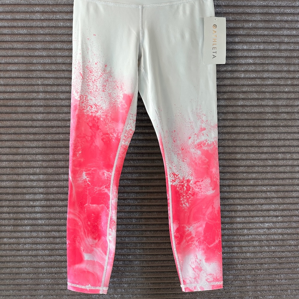 NWT Athleta Elation Mineral Pink 7/8 Tight Legging